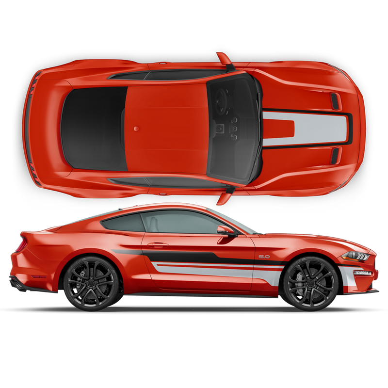 Accent Side / Hood Graphic Decals for Ford Mustang 2015 - 2020
