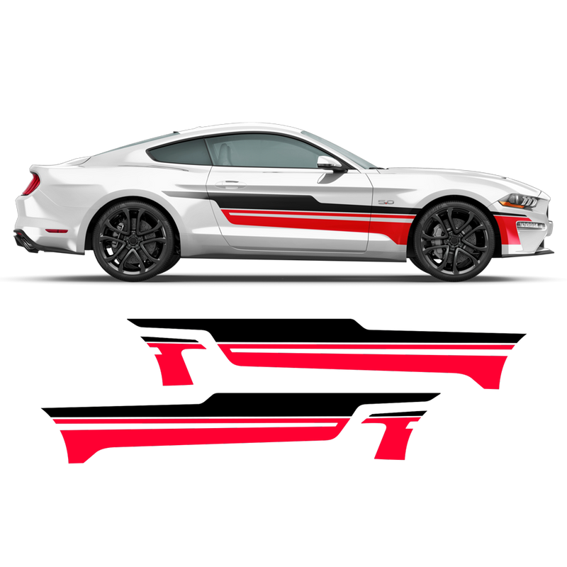 Accent Side / Hood Graphic Decals for Ford Mustang 2015 - 2020