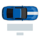 BOSS 302 style Racing stripes set, for Ford Mustang 2012 - 2014