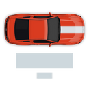 BOSS 302 style Racing stripes set, for Ford Mustang 2012 - 2014