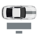 BOSS 302 style Racing stripes set, for Ford Mustang 2012 - 2014