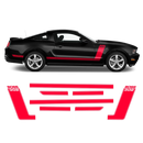 BOSS 302 style Racing stripes set, for Ford Mustang 2012 - 2014
