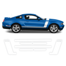BOSS 302 style Racing stripes set, for Ford Mustang 2012 - 2014