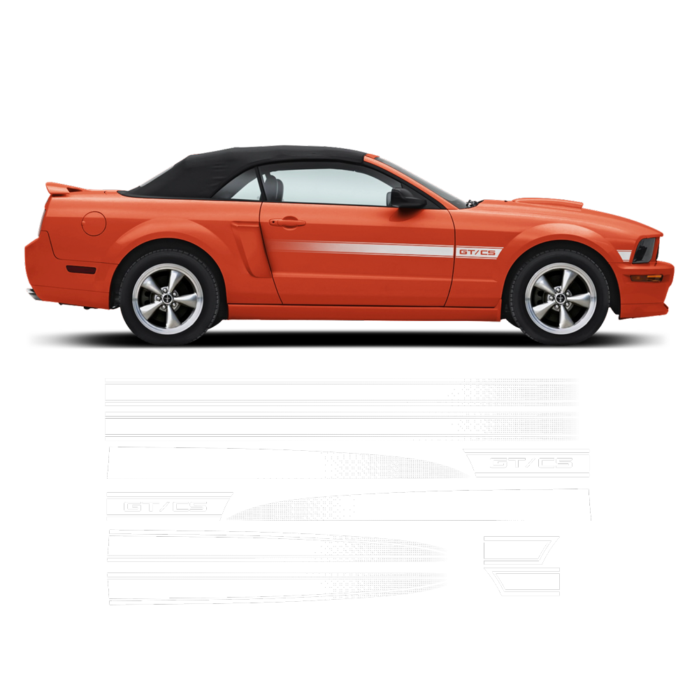 mustang California Special stripes 2005 - 2010 GT/CS Rocker