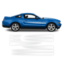 California Special GT/CS Faded Rocker Stripes, for Ford Mustang 2011 2012