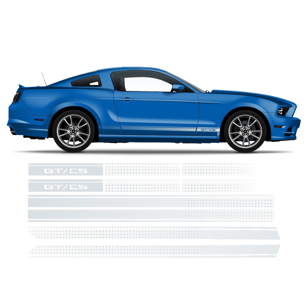 mustang California Special stripes GT/CS 2014 2013 Rocker Stripes