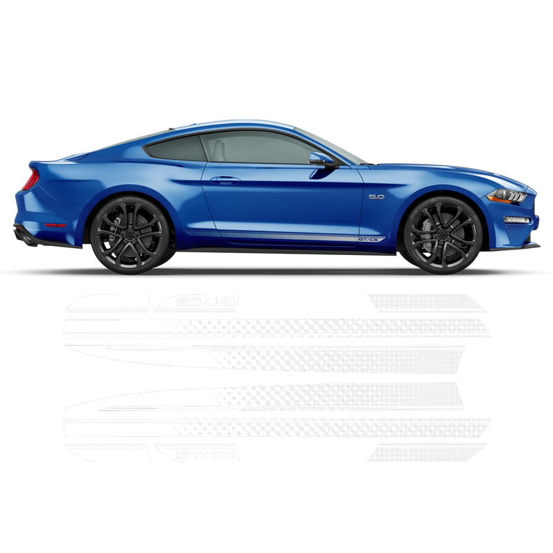 California Special GT/CS Faded Rocker Stripes, for Ford Mustang 2015 - 2017