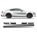 California Special GT/CS Rocker Panel Stripes, for Ford Mustang 2018 - 2020 black