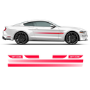 California Special GT/CS Rocker Panel Stripes, for Ford Mustang 2018 - 2020 black