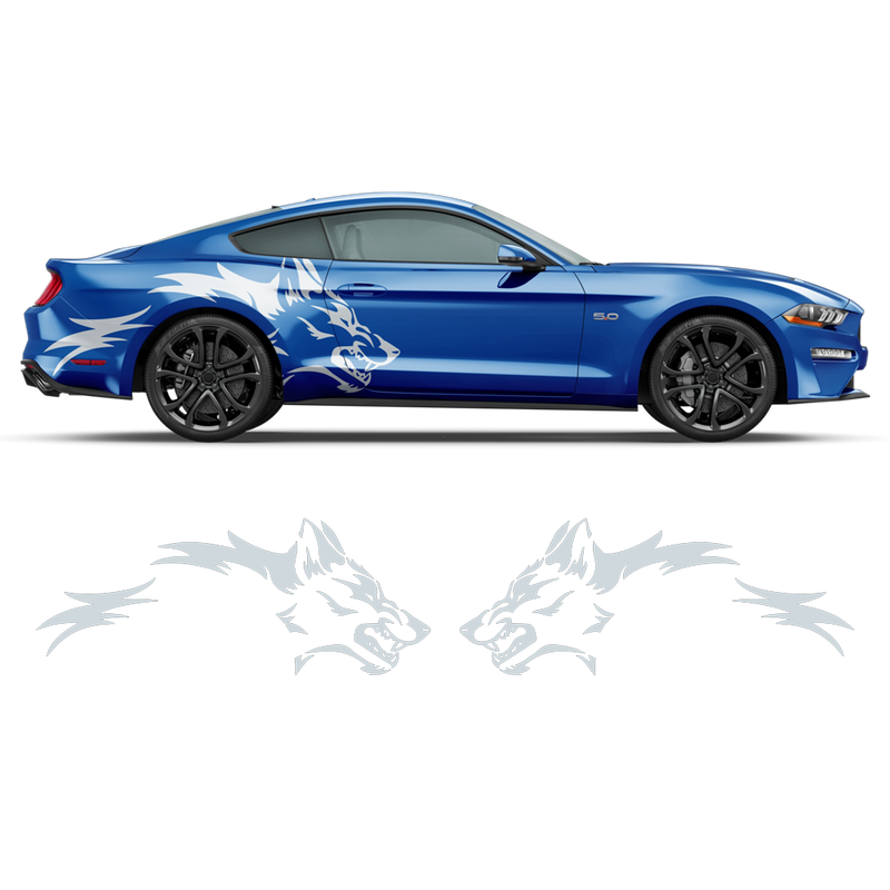 Coyote side graphic, for Ford Mustang 2005 - 2021