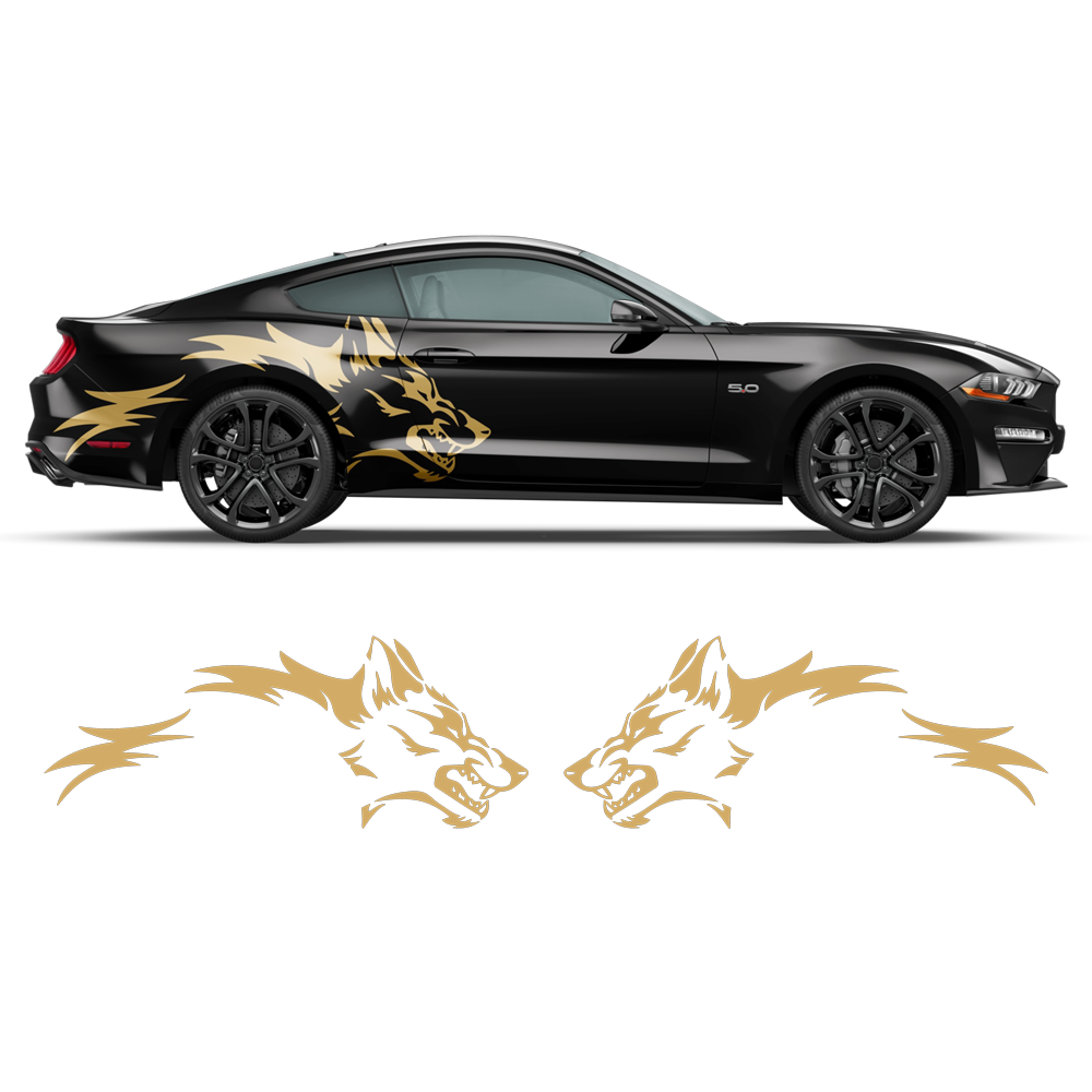 Autocollant Coyote Latéral Pour Véhicule - Sticker Graphique Pour Mustang, Ranger, F-150 - Neuf - USA