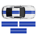 Double Racing Stripes over the top, for Mustang 2005 - 2014 black