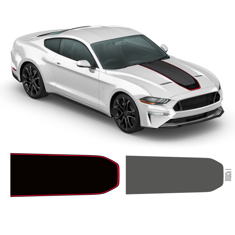 MACH1 Hood Decals Set, for Ford Mustang 2018 - 2020