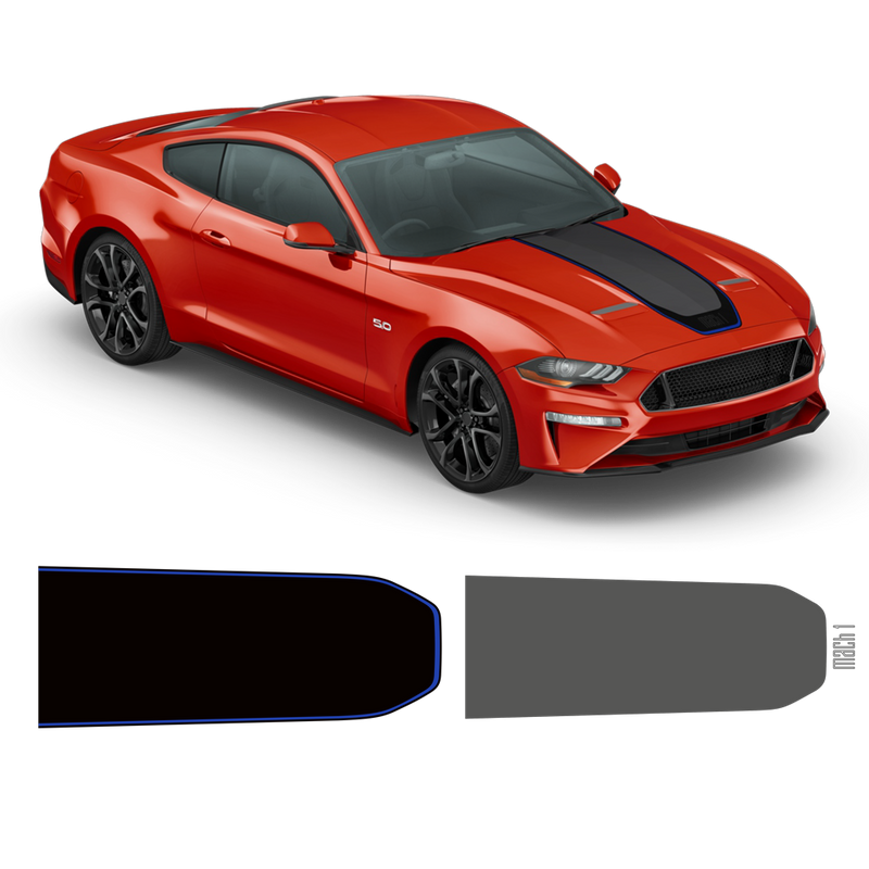 MACH1 Hood Decals Set, for Ford Mustang 2018 - 2021