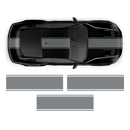 R - SPEC Style Racing Stripes Set, for Ford Mustang 2015 - 2019 black
