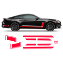 R - SPEC Style Racing Stripes Set, for Ford Mustang 2015 - 2019 black