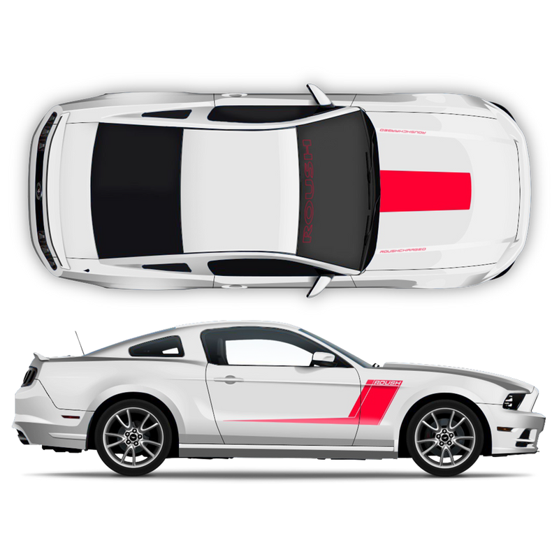 ROUSH Racing Stripes Set, for Ford Mustang 2005 - 2014