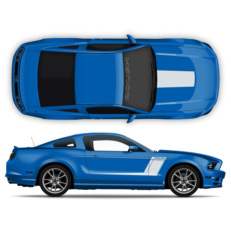 ROUSH Racing Stripes Set, for Ford Mustang 2005 - 2014