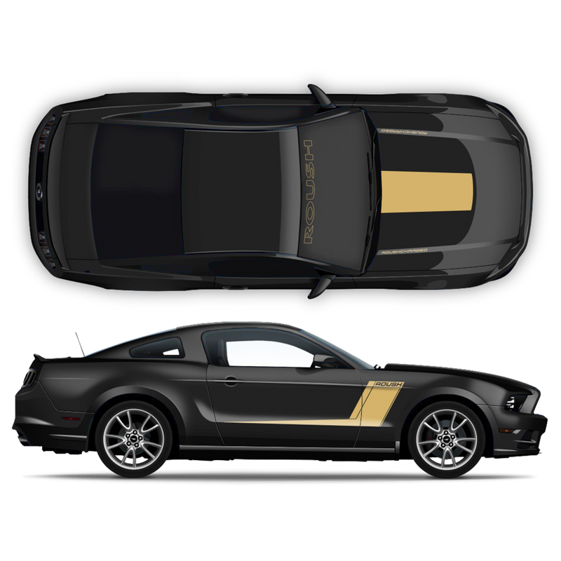 ROUSH Racing Stripes Set, for Ford Mustang 2005 - 2014