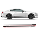 Roush RS1 / RS2 / RS3 faded rocker stripes, Ford Mustang 2015 - 2023