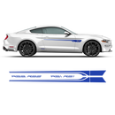 ROUSH Stage1 Stage2 Door Stripes, Ford Mustang 2015 - 2020 black