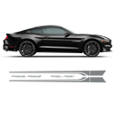 ROUSH Stage1 Stage2 Door Stripes, Ford Mustang 2015 - 2020 black