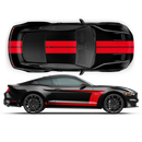 Racing Top Stripes / Side Graphics decals set, for Ford Mustang 2015 - 2023