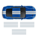 Racing Top Stripes / Side Graphics decals set, for Ford Mustang 2015 - 2020