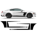 Racing Top Stripes / Side Graphics decals set, for Ford Mustang 2015 - 2023
