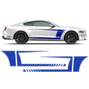 Racing Top Stripes / Side Graphics decals set, for Ford Mustang 2015 - 2020