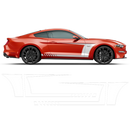 Racing Top Stripes / Side Graphics decals set, for Ford Mustang 2015 - 2023