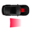 Roush Faded Hood Scoop Decal, for Ford Mustang 2015 - 2019