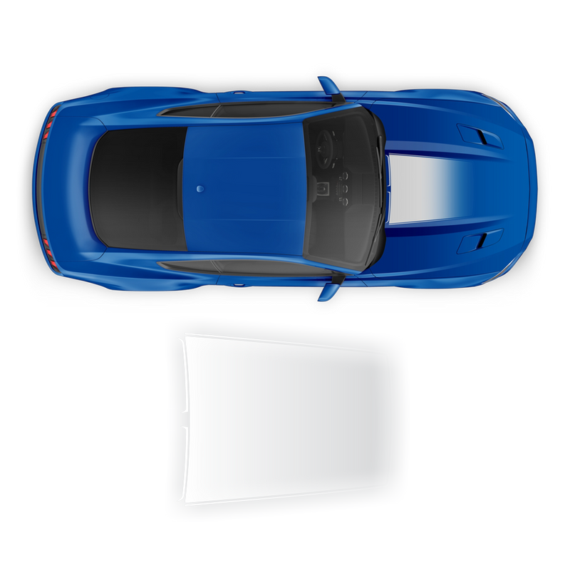 Roush Faded Hood Scoop Decal, for Ford Mustang 2015 - 2019