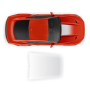 Roush Faded Hood Scoop Decal, for Ford Mustang 2015 - 2019