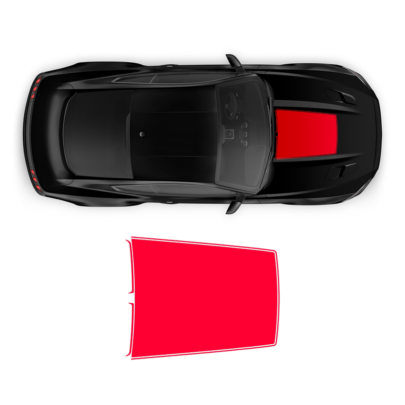 Roush Hood Scoop Decal, for Ford Mustang 2015 - 2019