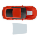 Roush Hood Scoop Decal, for Ford Mustang 2015 - 2019