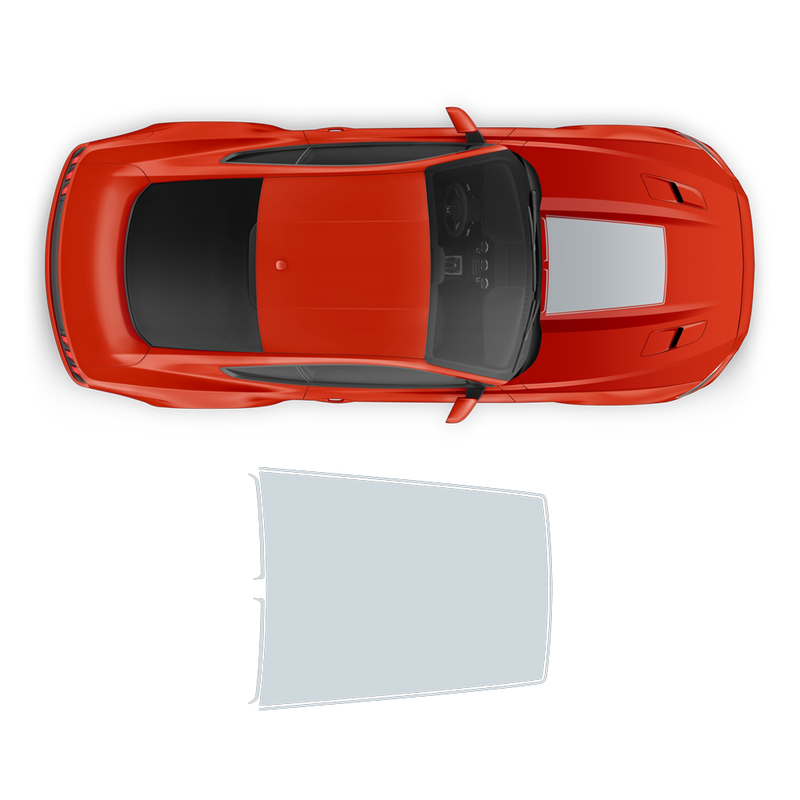 Roush Hood Scoop Decal, for Ford Mustang 2015 - 2019