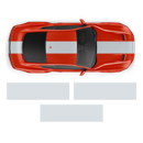 Roush Stage3 Racing Stripes Set, for Ford Mustang 2015 - 2019 black