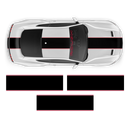 Roush Stage3 Two Colors Racing Stripes Set, for Ford Mustang 2015 - 2019
