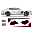 Roush Stage3 Two Colors Racing Stripes Set, for Ford Mustang 2015 - 2019