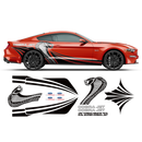 Super COBRA JET Contoured Side Graphics Decals Set, for Ford Mustang 2015 - 2019