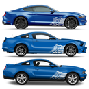 US Flag decals set, for Ford Mustang or any car body
