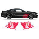 US Flag decals set, for Ford Mustang or any car body