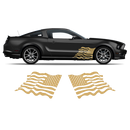 US Flag decals set, for Ford Mustang or any car body