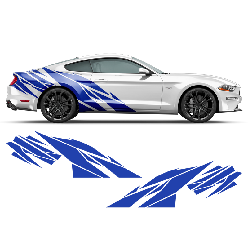 Warlord Side Graphics, for Ford Mustang