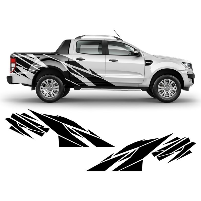 Warlord side graphic set for Ford Ranger