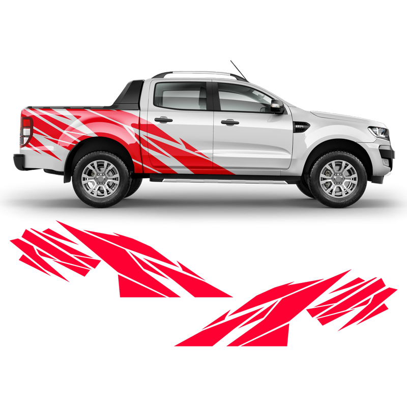 Warlord side graphic set for Ford Ranger