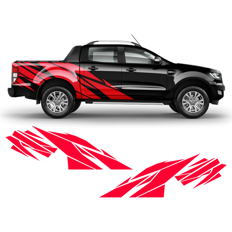 Warlord side graphic set for Ford Ranger