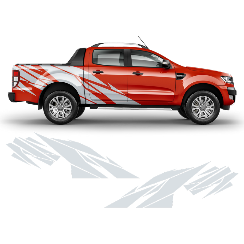 Warlord side graphic set for Ford Ranger