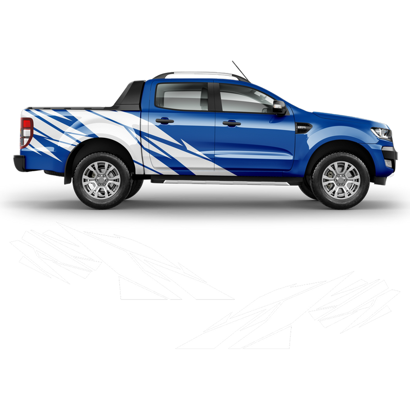 Warlord side graphic set for Ford Ranger